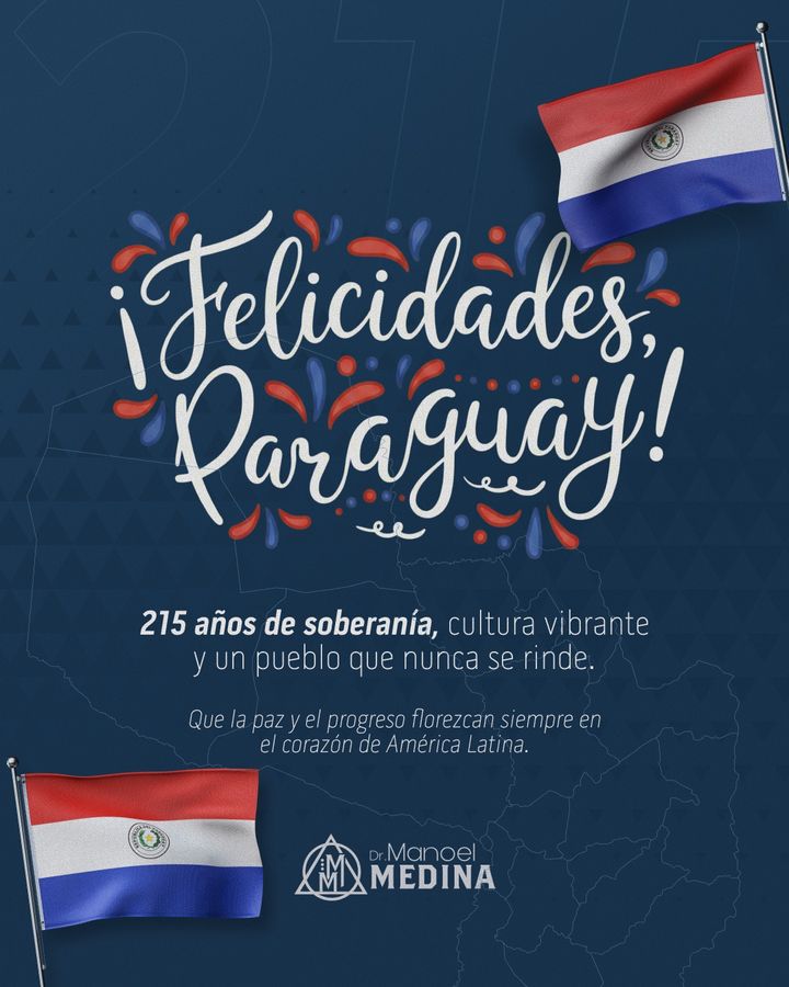 Hoy celebramos la fuerza, la historia y la esencia de un pueblo que lleva la valentía en el corazón. 🇵🇾✨  ¡Fel